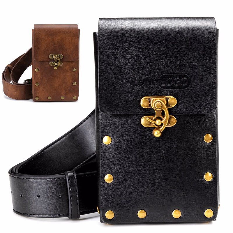 PU Vintage outdoor mobile phone sports fanny bag