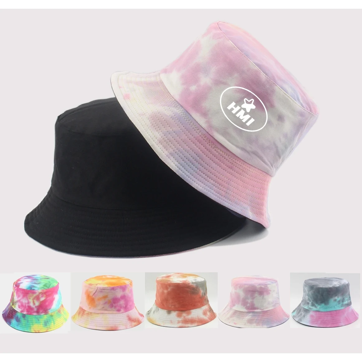 Bucket Hat Tie Dye Reversible 1