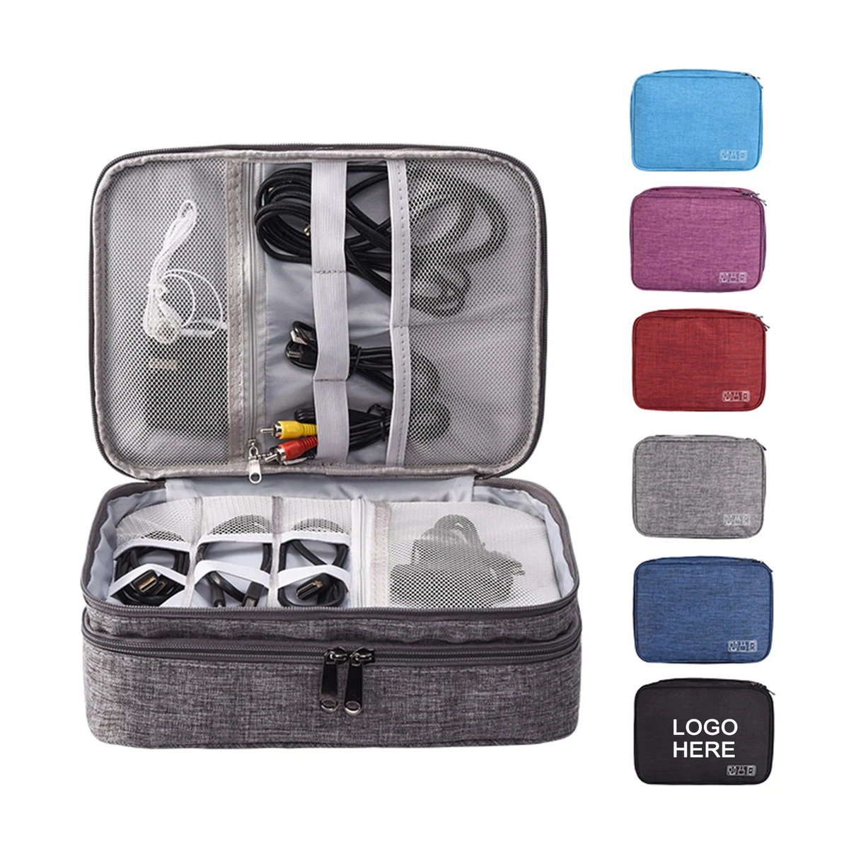 Electronics Organizer Portable Storage Case for Cable 1