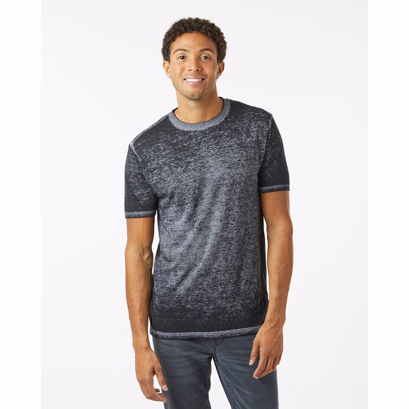 Unisex Acid Wash Burnout T-Shirt - 1350