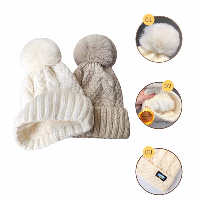 Winter Knitted Beanie With Cuff