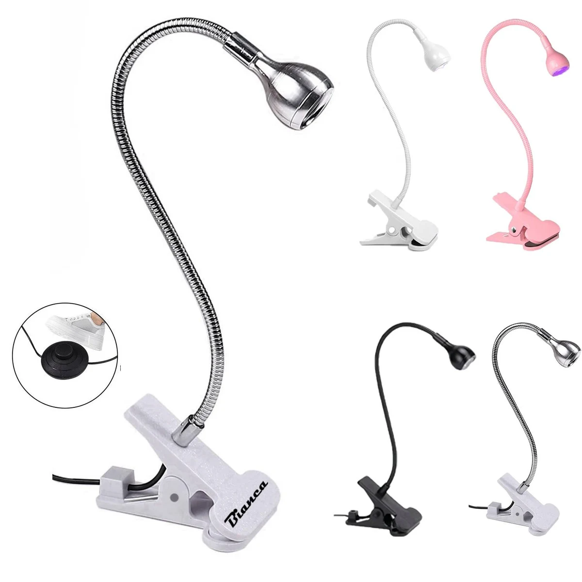 Clip-On UV Gooseneck Nail Dryer Light 1
