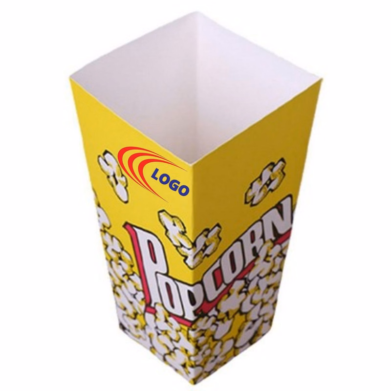MOQ 30 6.31" x 3.50" x 2.19" Custom Popcorn Boxes