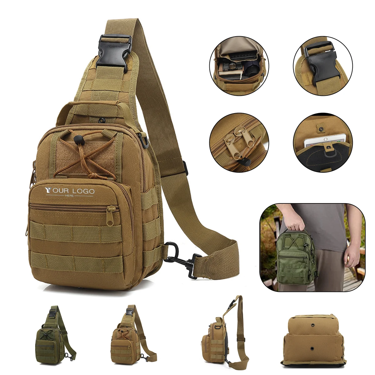 Sling Shoulder Chest Bag 1
