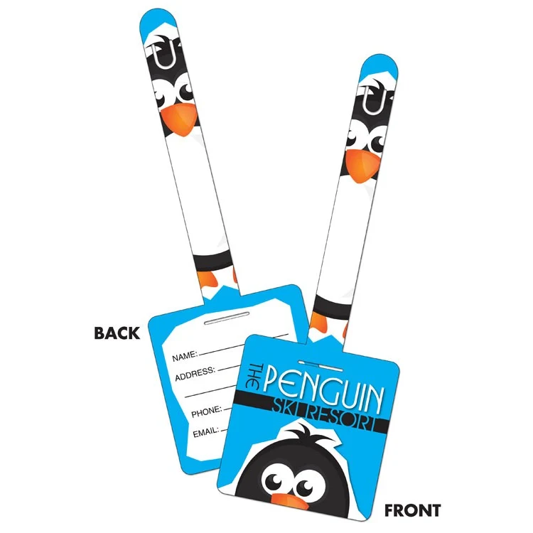 Plastic Square I.D. Tags UV-Coated (1S) - 3.25x9.5 - 10 pt 1
