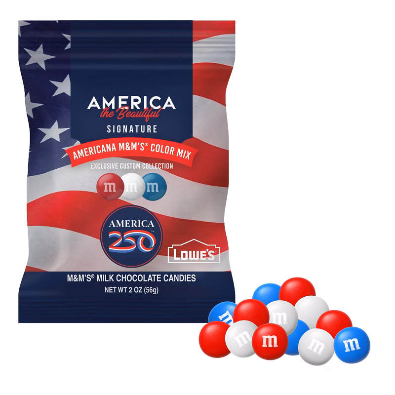 2 oz. America 250 M&M'S in Full Color Digibag