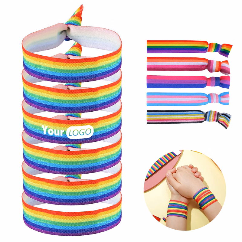 Elastic Rainbow Stretch Wristband