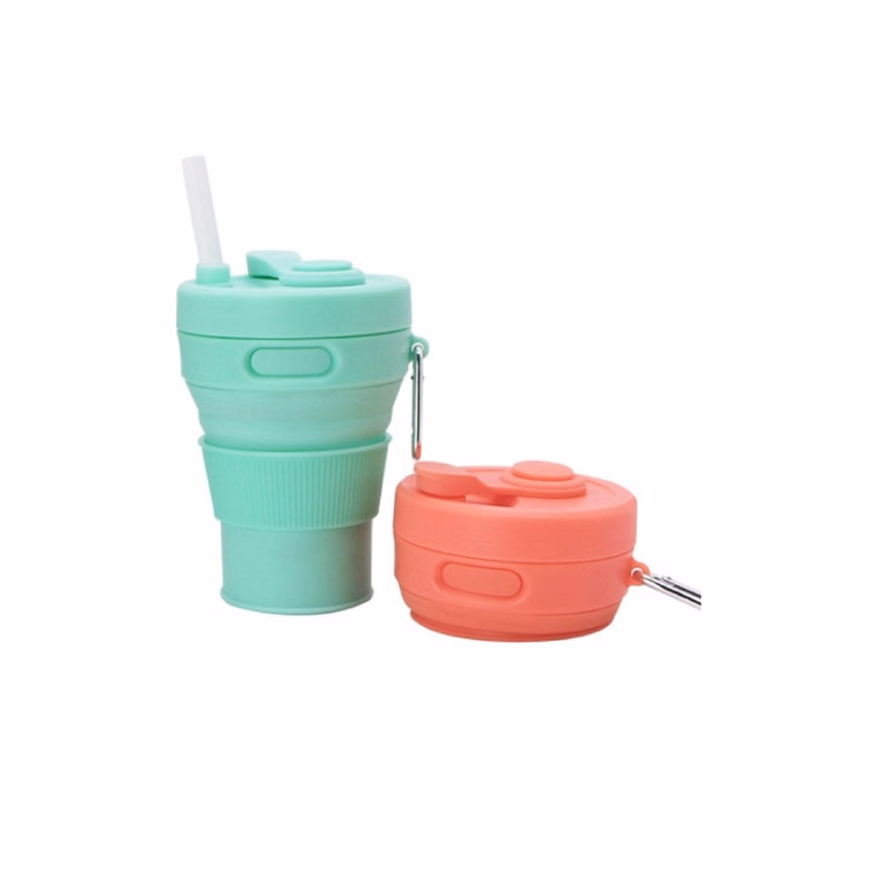 15 OZ Collapsible Reusable Silicone Coffee Mug