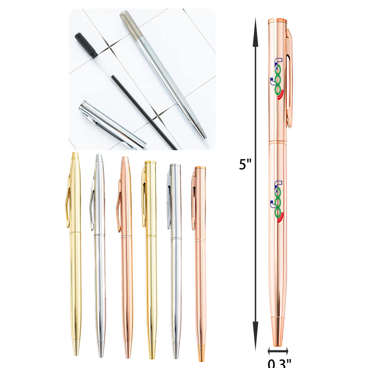 Durable Clip Metal Ballpoint Pen 1