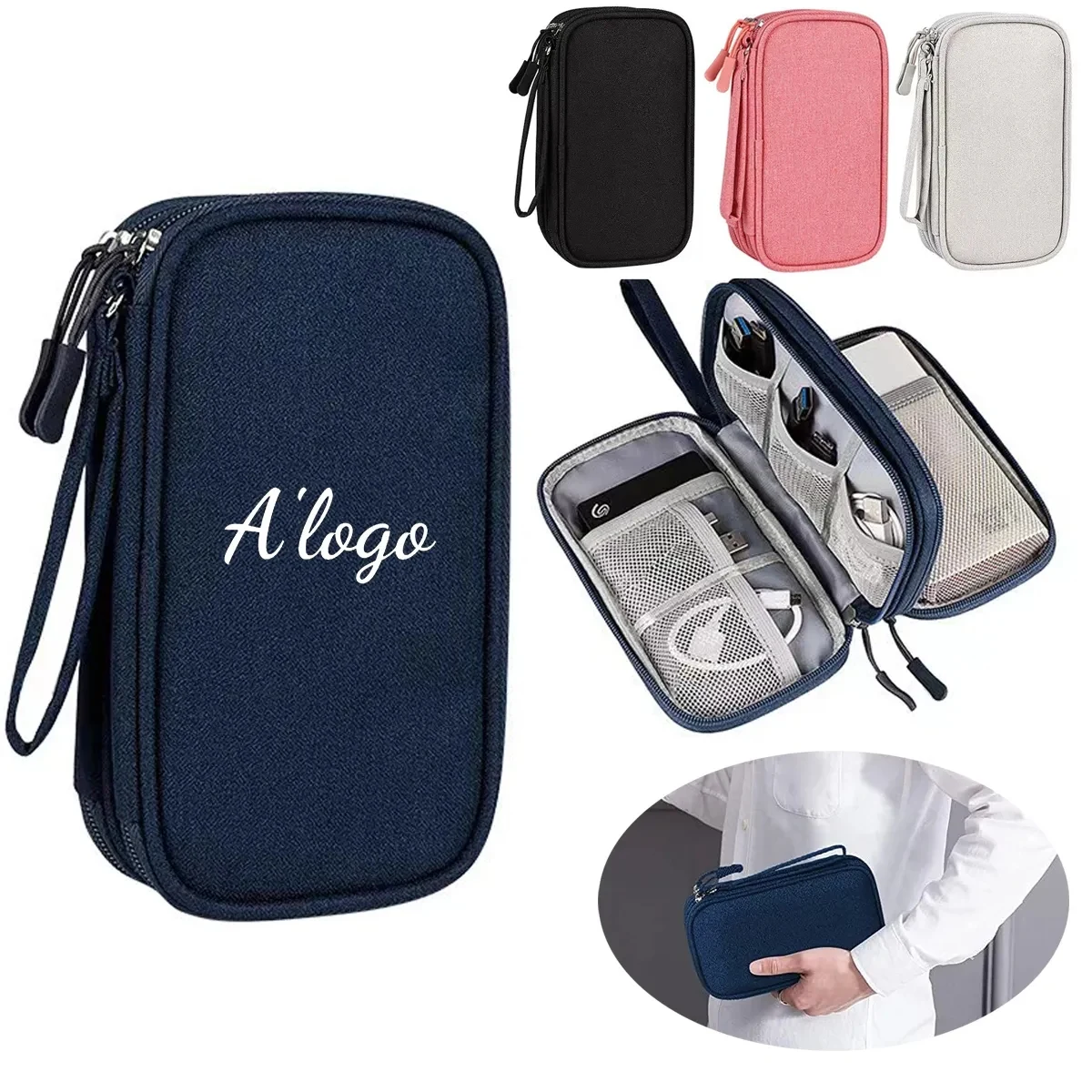 Portable Waterproof Travel Cable Organizer Pouch 1