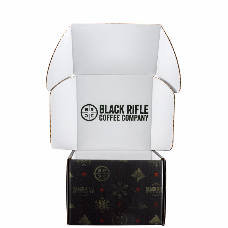 Mailing Box B-Flute 8.000" x 8.000" x 6.000" Group E - 384 sq in White Digital Print
