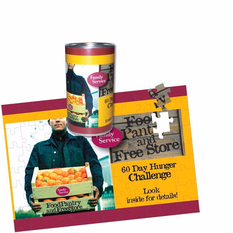 75 Pieces - 11" x 16" - Large Puzzle in Can