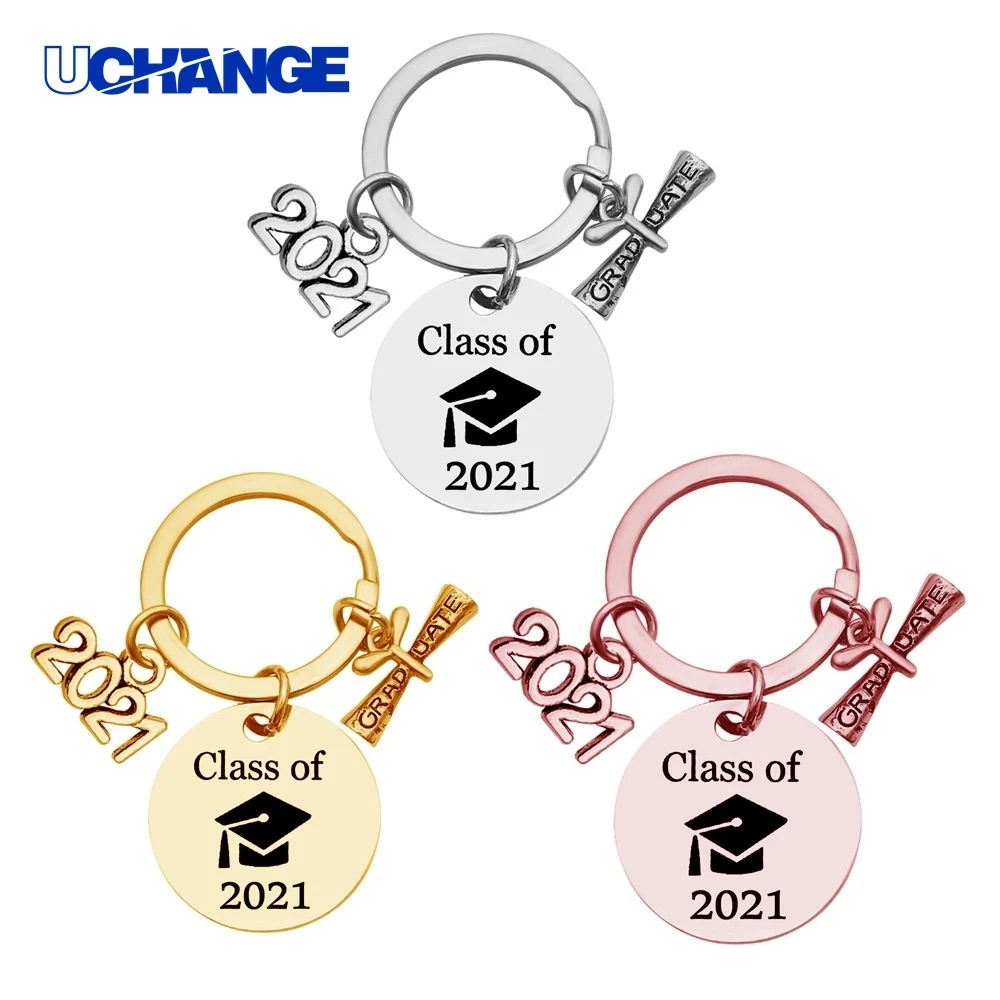 Graduation Season Stainless Steel Keychain Commemorative Gift 1