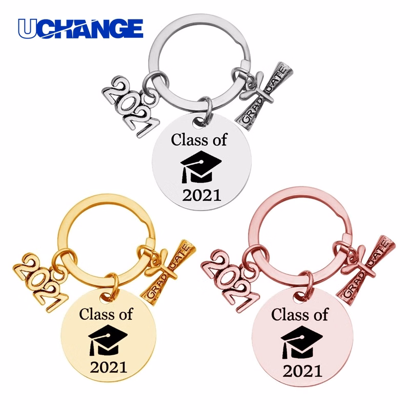 Graduation Season Stainless Steel Keychain Commemorative Gift