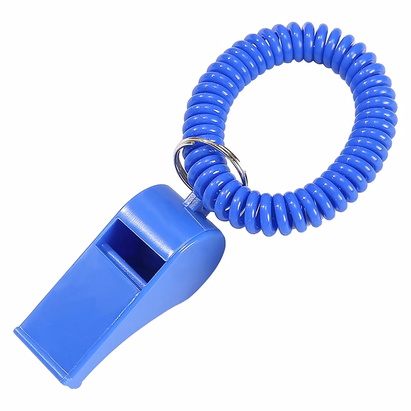 Plastic Whistle W/ Bracelet Coil