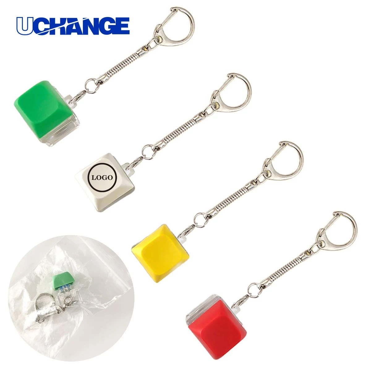 Push Button Fidget Keychain 1