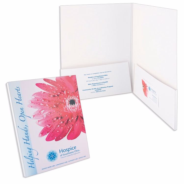 Capacity Box Pocket Presentation Folders