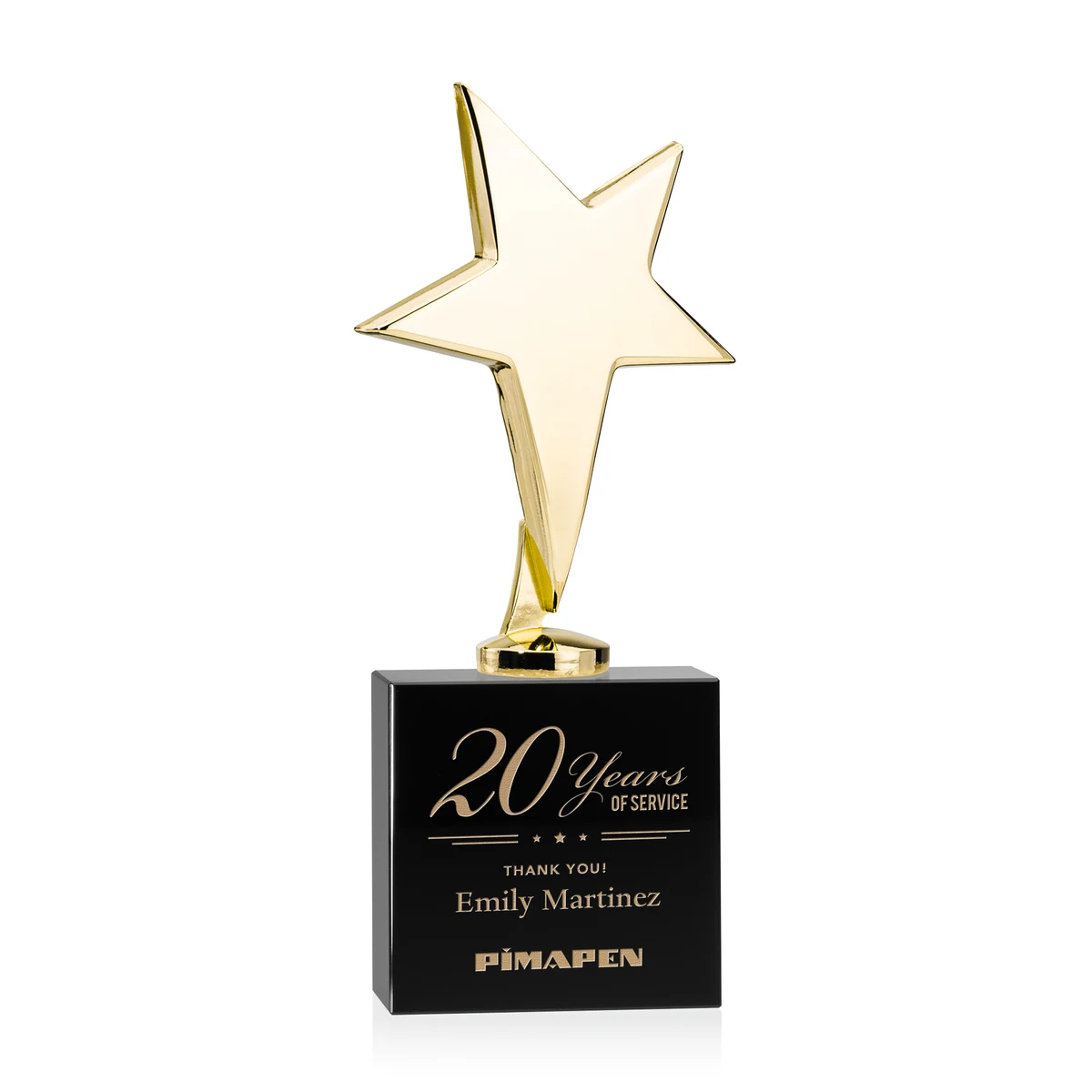 Tuscany Gold Star on Woodlawn Base - Black 1