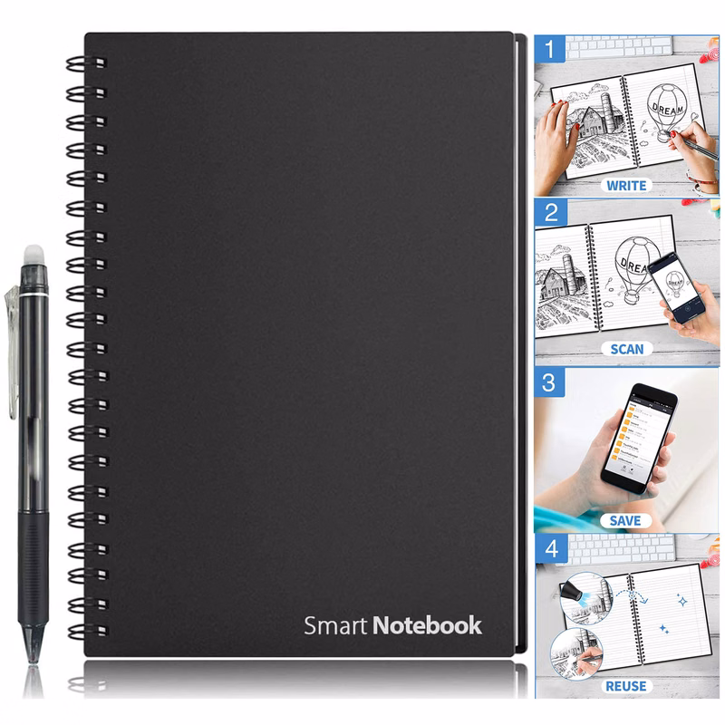 A4 8.7 X 11.22 20 Sheets Inches Reusable Smart Notebook