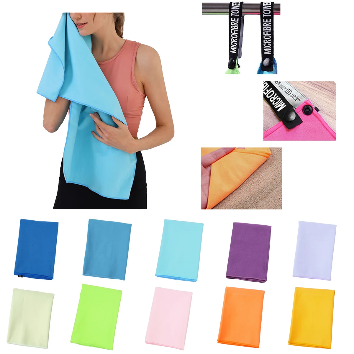 MOQ 50 Full Color Double-sided Pile Towel 1