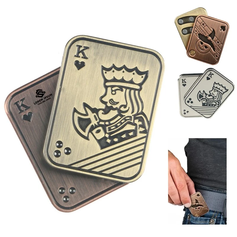 Magnetic Metal Poker Push Card Fidget Slider Toy for Adults 1