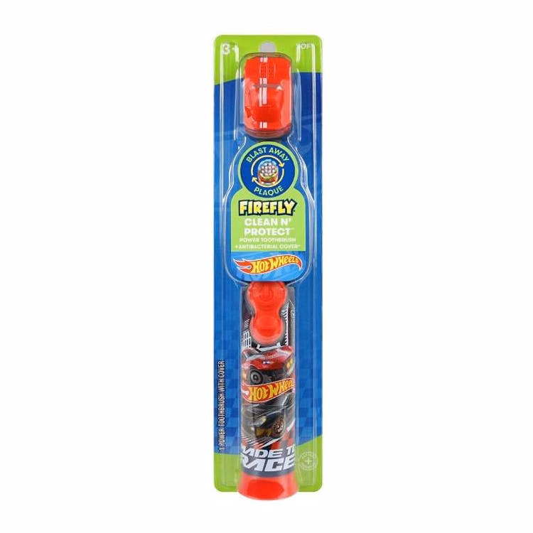 Kid's Clean N' Protect Hot Wheels Power Toothbrush with Cap - 1 Ct