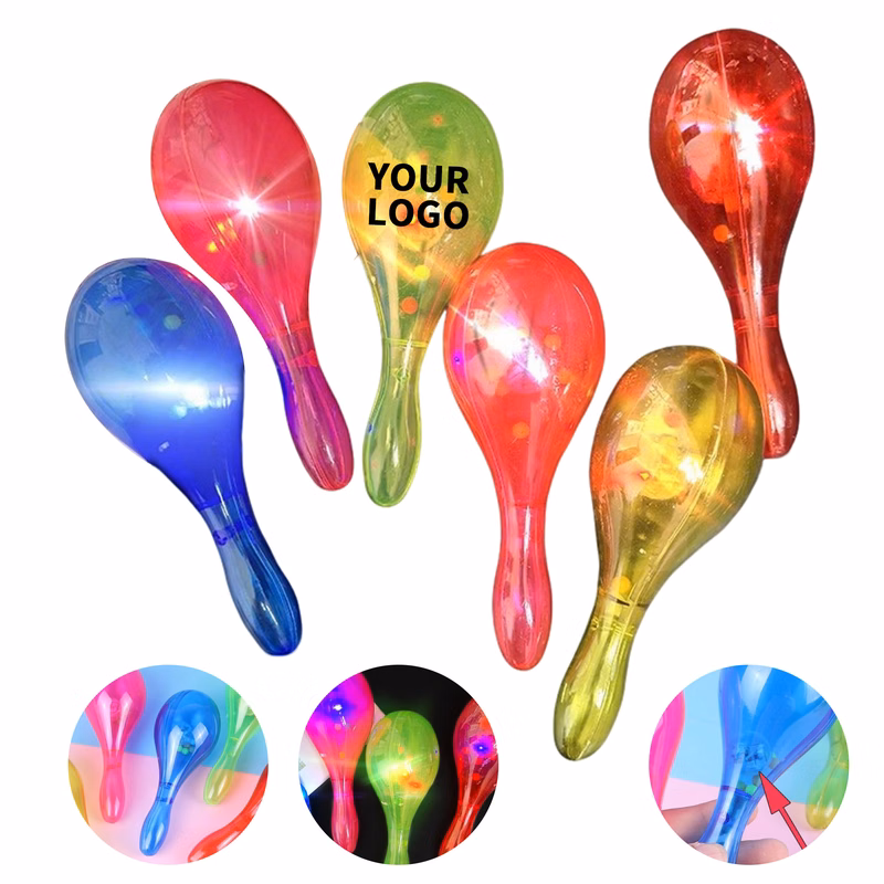 Light Up Glitter Maraca 7"