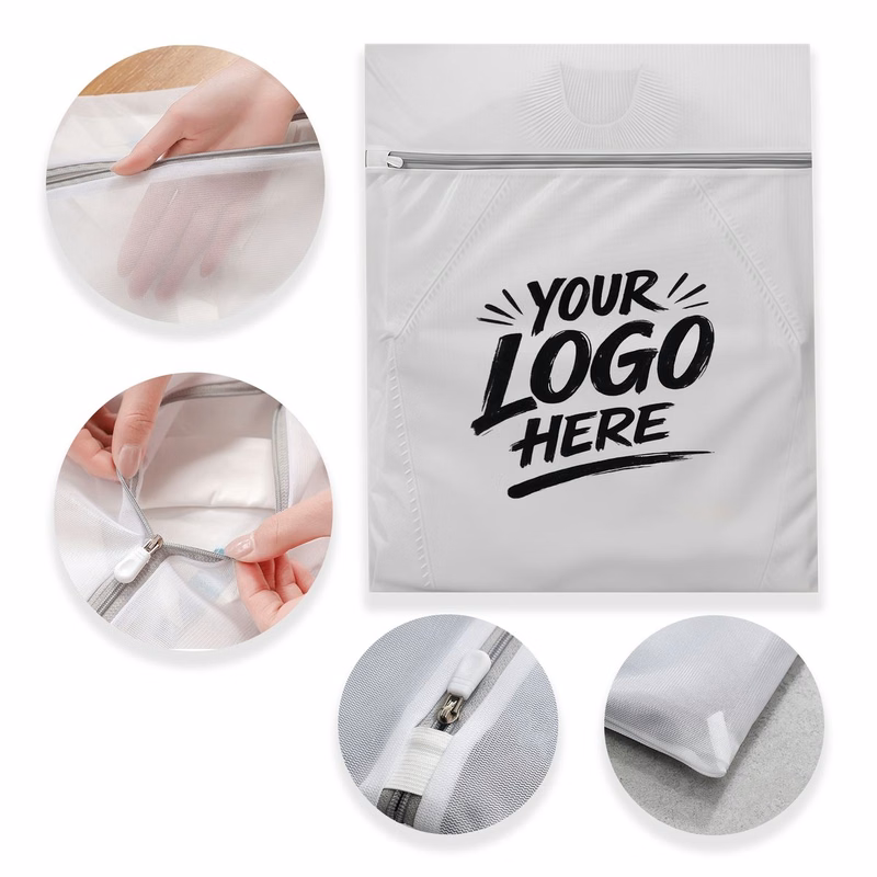 Reinforced Mesh Laundry Bag Zipper Wash Protector