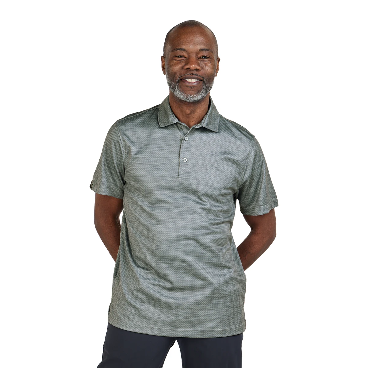 Storm Creek Men's Unwinder Printed Bamboo Short Sleeve Polo 1