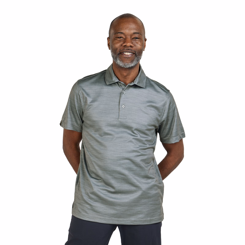 Storm Creek Men's Unwinder Printed Bamboo Short Sleeve Polo