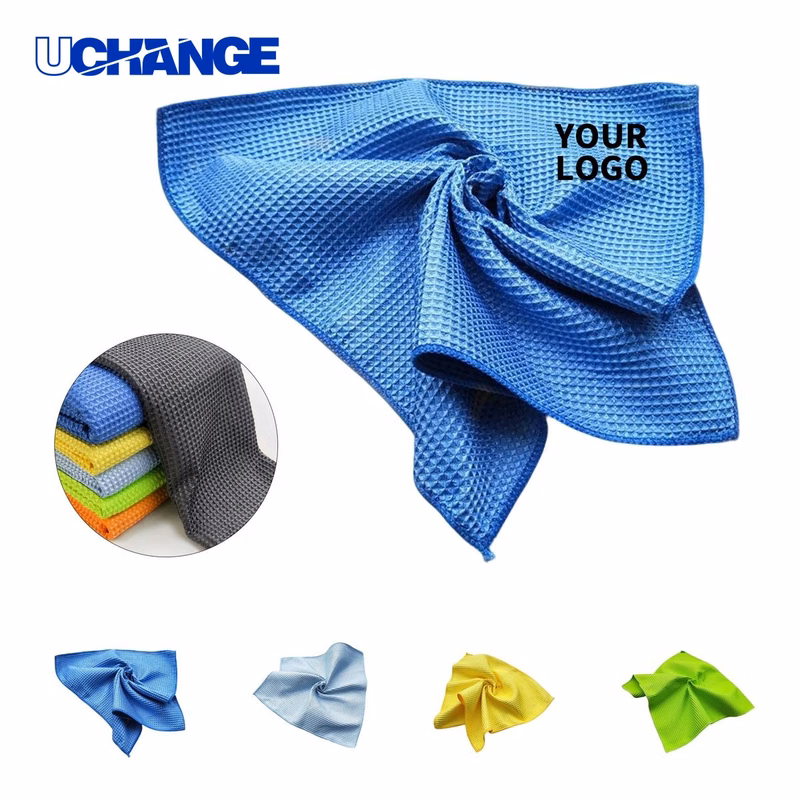 Microfiber Cleaning Towel Cloth 16" x 16" with Honeycomb Pattern