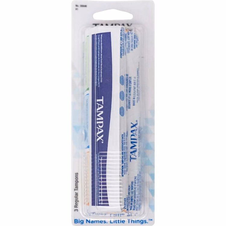 Tampax Regular Tampons - 3 Count
