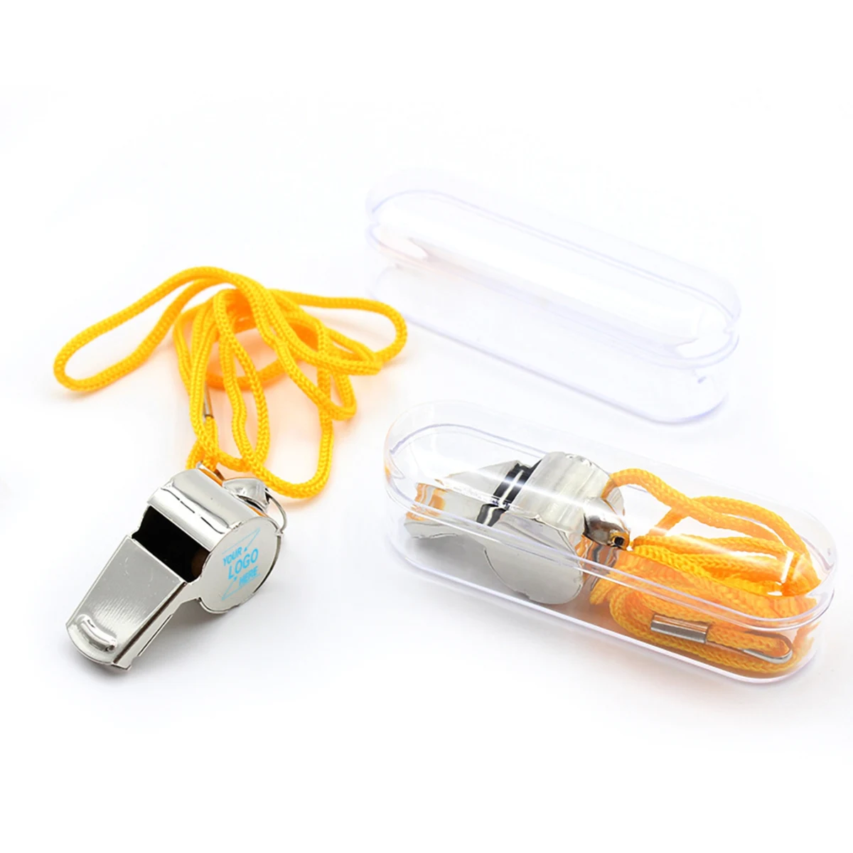 Stainless Steel Whistle w/Lanyard 1