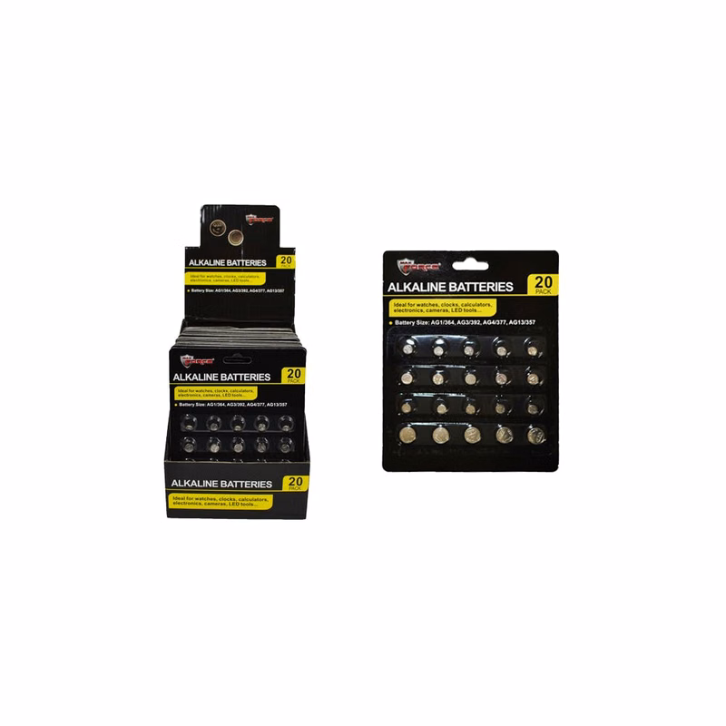 Alkaline Button Cell Batteries 20-Pack