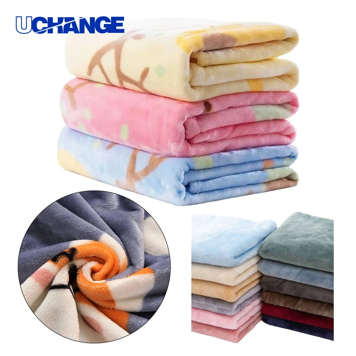 Versatile Fleece Throw Blanket Multiple Sizes Available 1