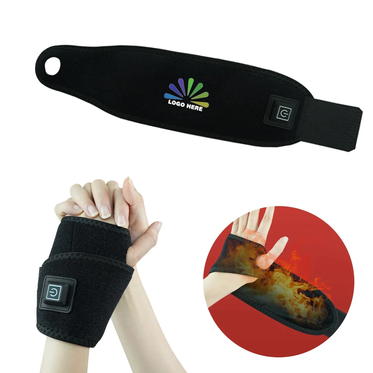 USB Heated Wristband MOQ 10pcs 1