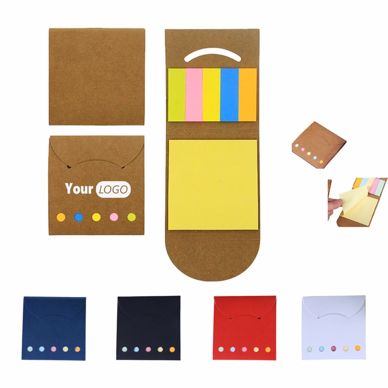 Cowhide Paper Sticky Note Memo Set