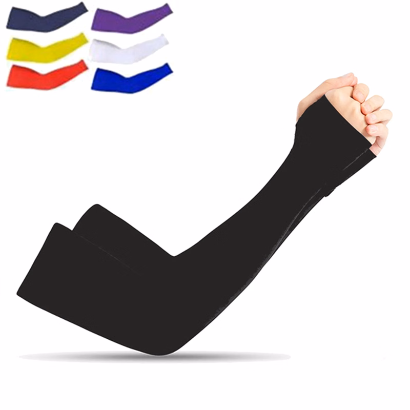 Solid Color Arm Sleeves With Palm