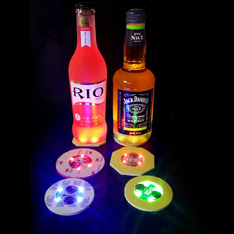 LED Lights Up Drink Coasters 1