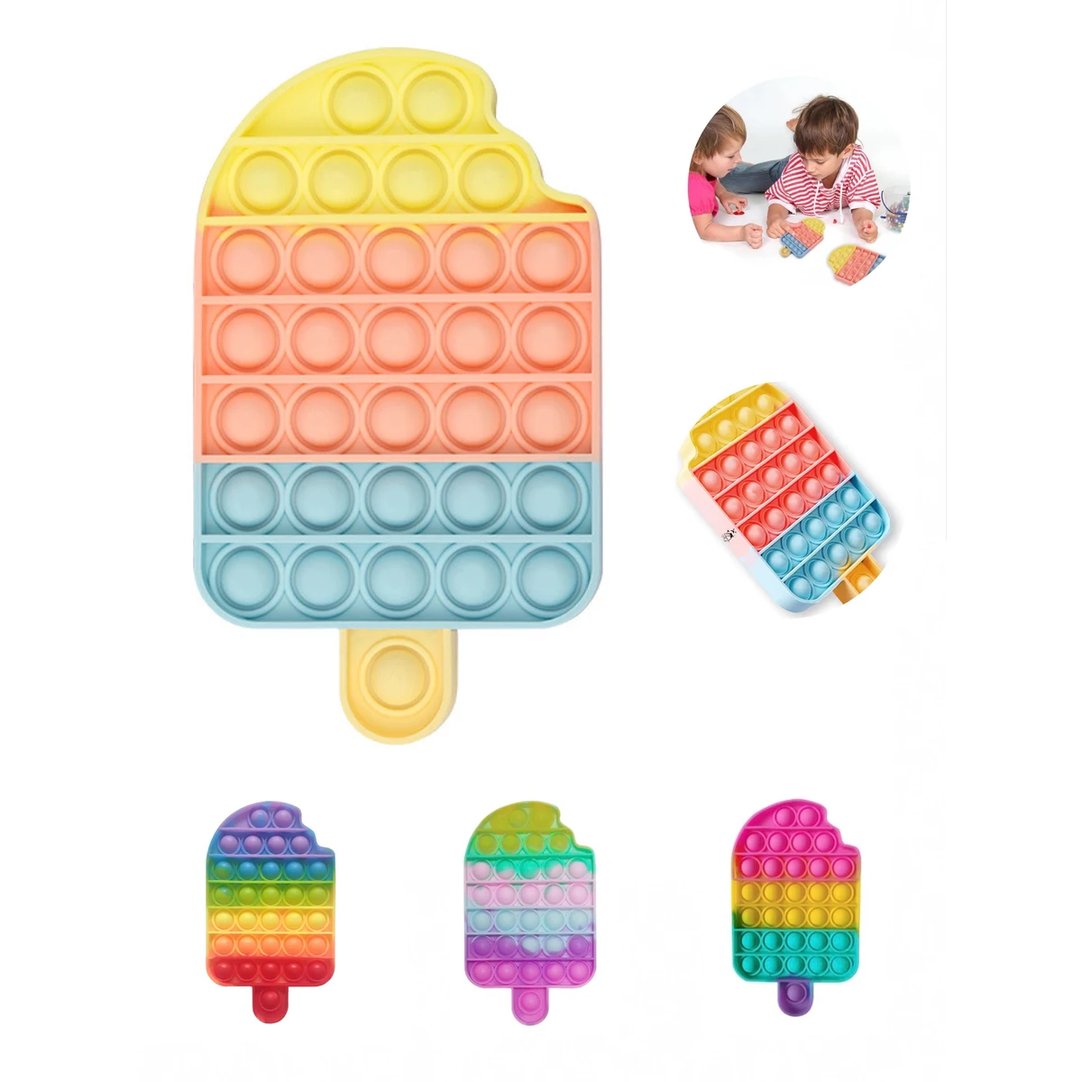 Ice Cream Push Bubble Sensory Fidget Toys 1