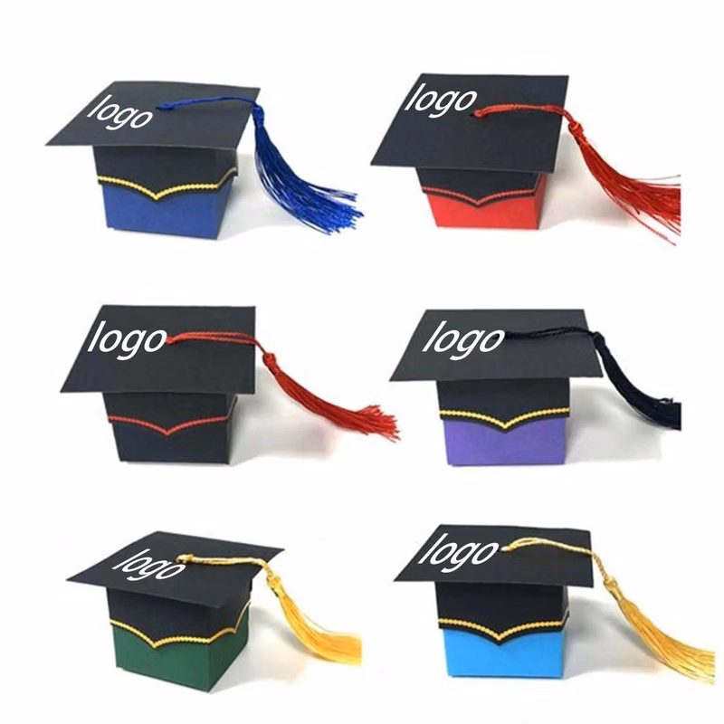 Graduaction Cap Shaped Paper Candy Box