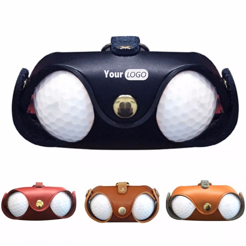 Leather Elegant Logo Golf Bag