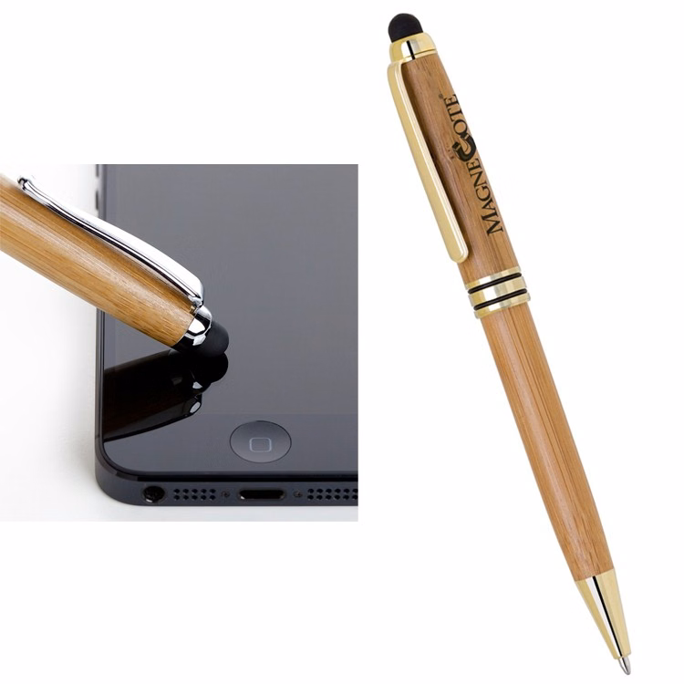 Eco V Stylus Tool with Bamboo Ballpoint Pen