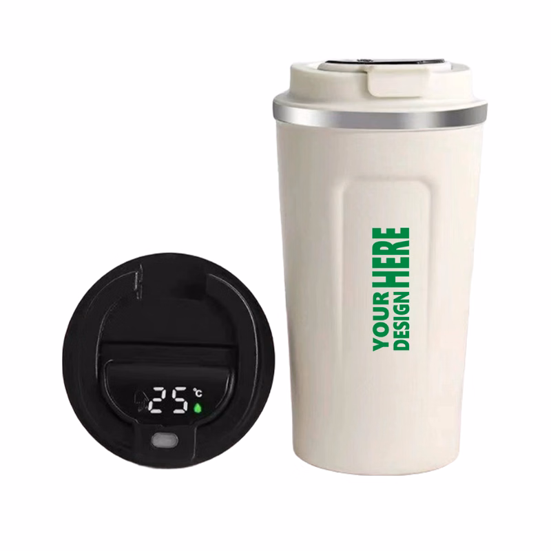 MOQ 50 Insulated Smart Coffee Mug with Temperature Control for Hot Drinks