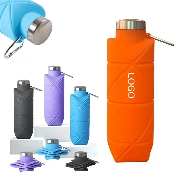 23 oz Reusable Collapsible Water Bottle Eco-Friendly Design 1