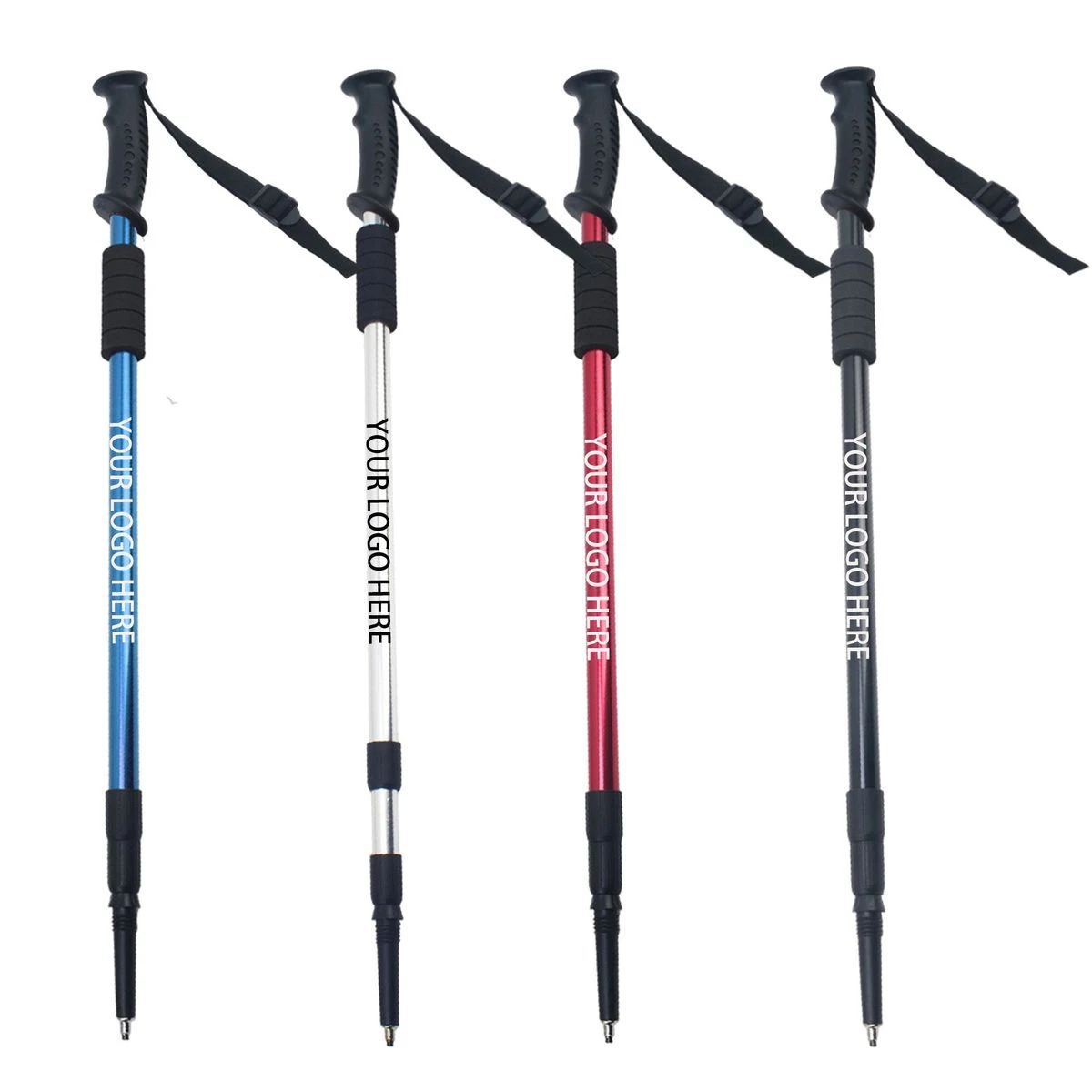Professional Straight Grip Retractable Hiking Stick 1