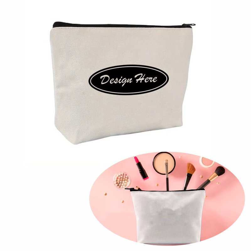 Durable Canvas Zipper Pouch for Secure Storage & Organization