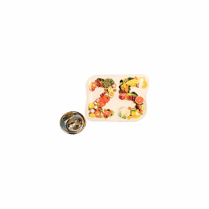 Lapel Pin / Pins with custom shape imprint up to 1 Sq.In.
