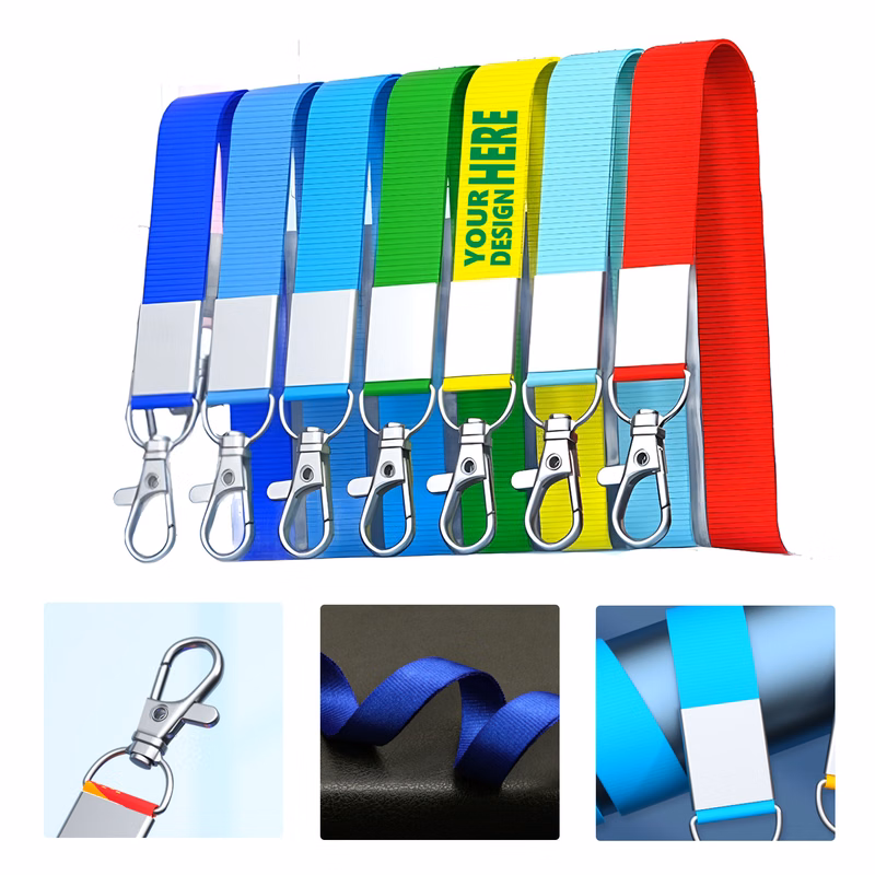 MOQ50 Lanyard with Metal Hook for ID Badge or Card Holder