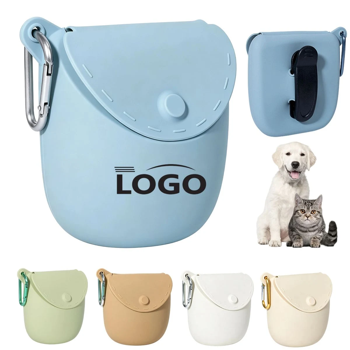 MOQ 10 Portable Magnetic Silicone Pet Food Bag 1